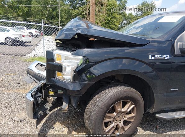 1FTEW1EP7HKC42204 2017 FORD F150 Black Front view