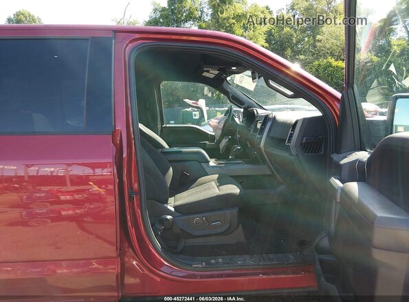 1FTEW1EP7JFA75938 2018 FORD F150 Red Вид салону спереду
