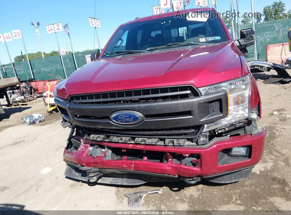 1FTEW1EP7JFA75938 2018 FORD F150 Red Вид щитка приладів