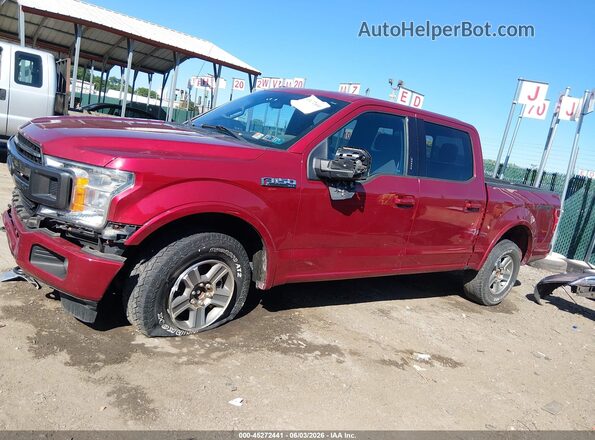 1FTEW1EP7JFA75938 2018 FORD F150 Red Панорамний вид салону 360°