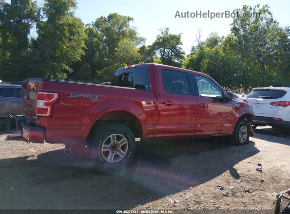 1FTEW1EP7JFA75938 2018 FORD F150 Red Вид задньої частини салону