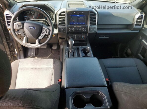 1FTEW1EP7LFC47825 2020 FORD F150 Gray Dashboard view