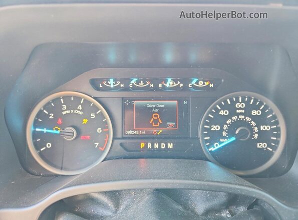1FTEW1EP7LFC81652 2020 FORD F150 White Widok zestawu wskaźników