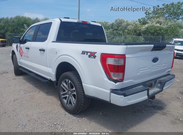 1FTEW1EP7MFA37047 2021 FORD F150 White Հետևի ձախ