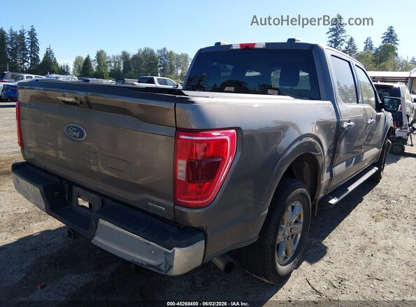 1FTEW1EP7MFC72421 2021 FORD F150 Серый Задняя правая четверть