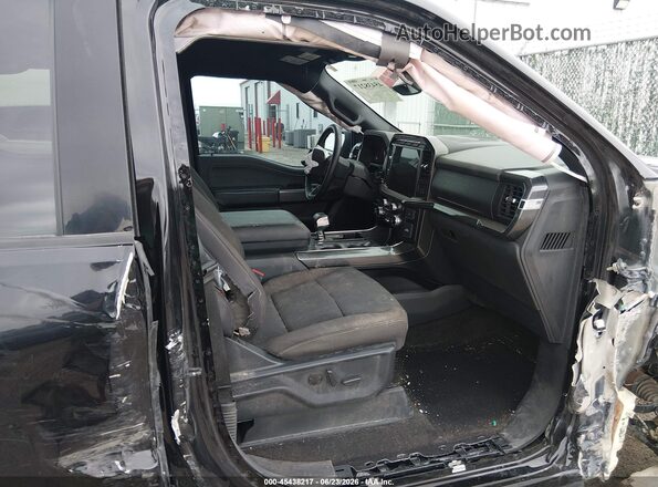 1FTEW1EP7PKD50191 2023 FORD F150 Black Widok wnętrza z przodu