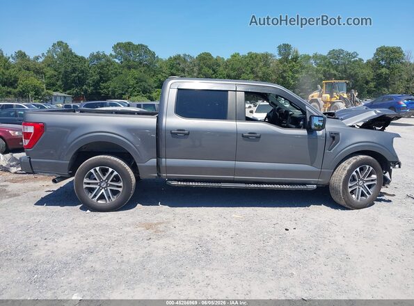 1FTEW1EP7PKE28582 2023 FORD F150 Gray უკანა სალონის ხედი