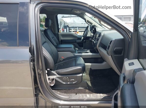 1FTEW1EP8JFA60901 2018 FORD F150 Gray Вид салону спереду