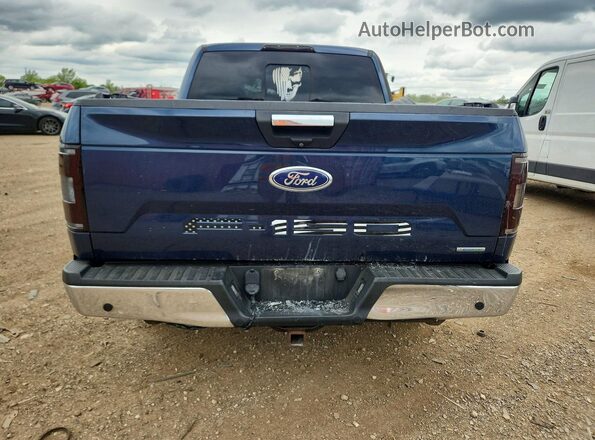 1FTEW1EP8JFD26661 2018 FORD F150 Blue Вид ззаду