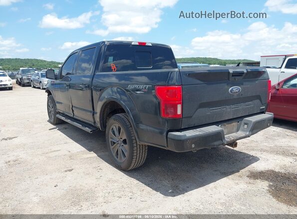 1FTEW1EP8JFE03299 2018 FORD F150 Black Trasero izquierdo