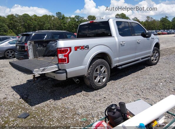 1FTEW1EP8KFB42774 2019 FORD F150 Silver Trasero derecho
