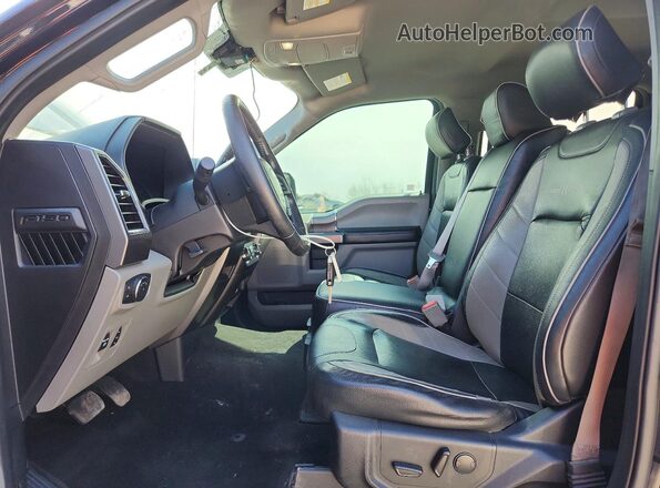 1FTEW1EP8KFC25573 2019 FORD F150 Black წინა სალონის ხედი