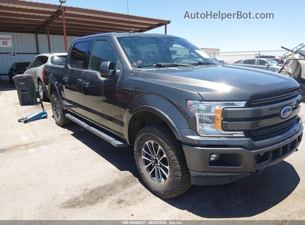 1FTEW1EP8KKF27954 2019 FORD F150 Black Widok wnętrza 360 stopni