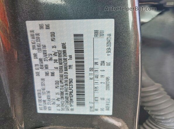 1FTEW1EP8LFC37563 2020 FORD F150 Gray 