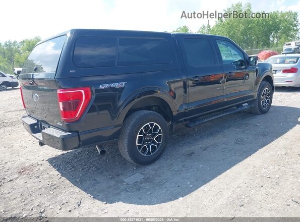 1FTEW1EP8MFA07720 2021 FORD F150 Black Trasero derecho