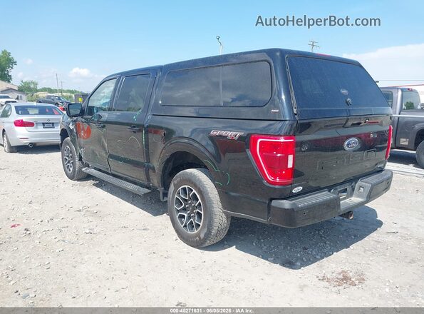 1FTEW1EP8MFA07720 2021 FORD F150 Black Trasero izquierdo