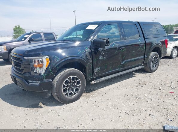 1FTEW1EP8MFA07720 2021 FORD F150 Black Vista tres cuartos delantera izquierda