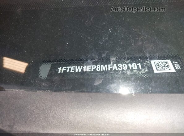 1FTEW1EP8MFA39101 2021 FORD F150 Gray Engine compartment view