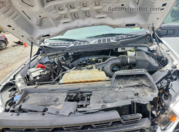 1FTEW1EP8MFB85840 2021 FORD F150 White Vista del compartimento del motor