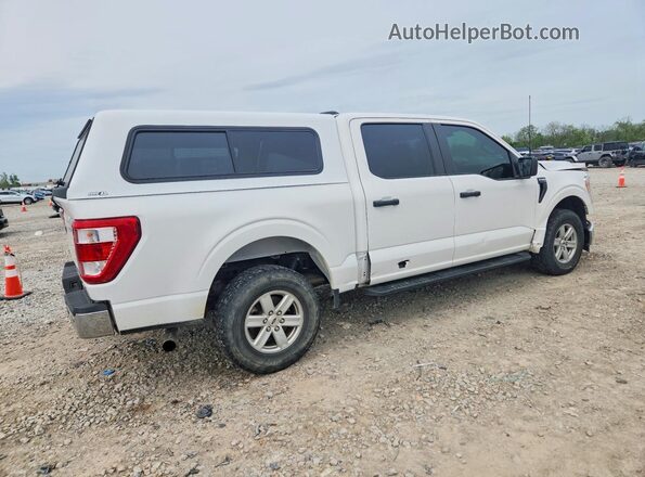 1FTEW1EP8MFB85840 2021 FORD F150 White Trasero derecho