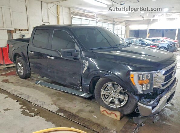1FTEW1EP8NFA08643 2022 FORD F150 Black წინა მარჯვენა