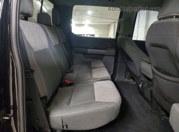 1FTEW1EP8NFA08643 2022 FORD F150 Black უკანა სავარძლების ხედი