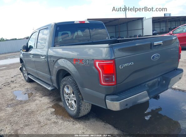 1FTEW1EP9GKD71852 2016 FORD F150 Gray Задня ліва чверть