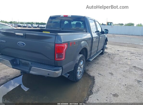 1FTEW1EP9GKD71852 2016 FORD F150 Gray Задня права чверть
