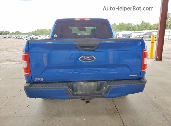 1FTEW1EP9JKC42940 2018 FORD F150 Blue Հետևի տեսք