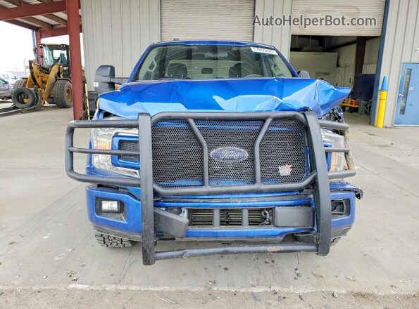 1FTEW1EP9JKC42940 2018 FORD F150 Blue Դիմացի տեսք