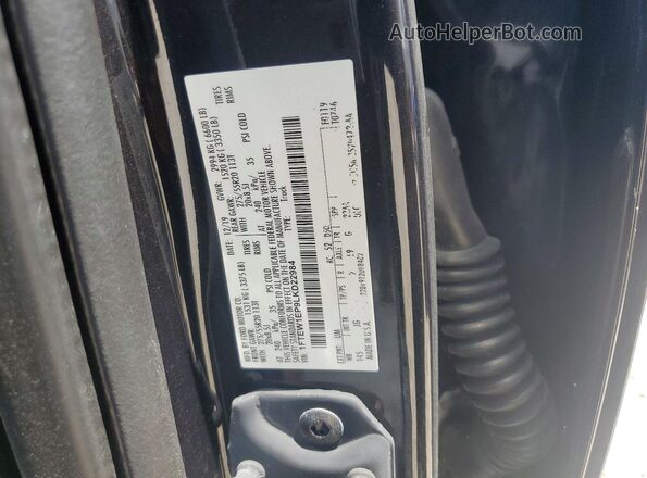 1FTEW1EP9LKD22984 2020 FORD F150 Black Engine compartment view