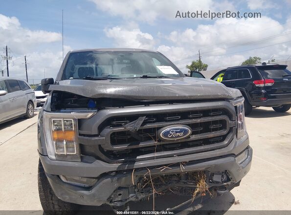 1FTEW1EP9MFA43884 2021 FORD F150 Gray Widok z przodu