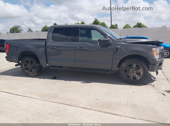 1FTEW1EP9MFA43884 2021 FORD F150 Gray Widok wnętrza z tyłu