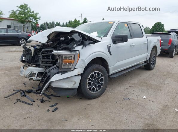 1FTEW1EP9MKE16980 2021 FORD F150 Gray Առջևի ձախ երեք քառորդ տեսարան