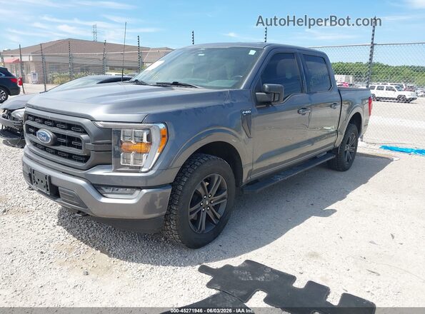 1FTEW1EP9NFC06681 2022 FORD F150 Gray Front left