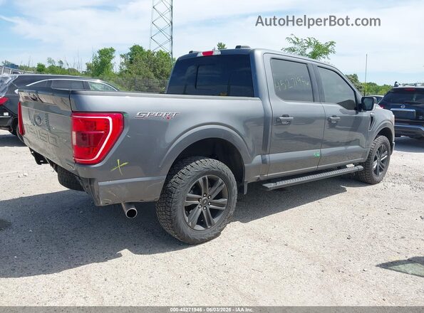 1FTEW1EP9NFC06681 2022 FORD F150 Gray Rear right