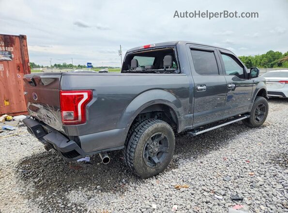 1FTEW1EPXGFB63052 2016 FORD F150 Gray Trasero derecho