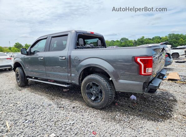 1FTEW1EPXGFB63052 2016 FORD F150 Gray Trasero izquierdo