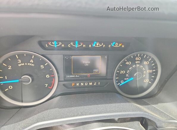 1FTEW1EPXGFB63052 2016 FORD F150 Gray Vista del cuadro de instrumentos