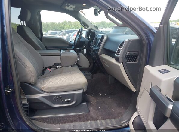 1FTEW1EPXHFB81066 2017 FORD F150 Blue Front interior view