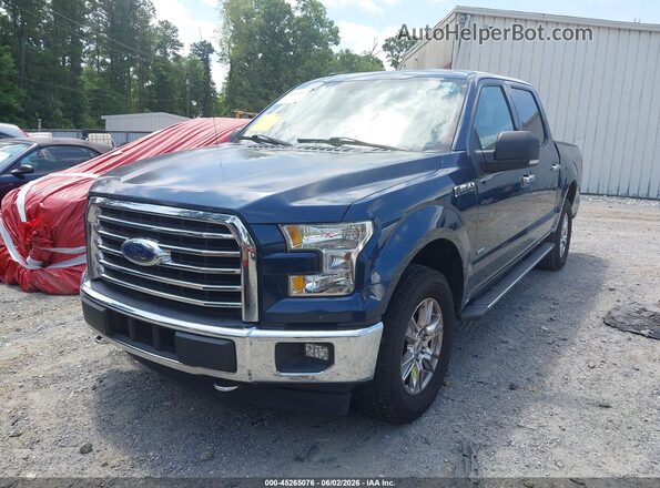 1FTEW1EPXHFB81066 2017 FORD F150 Blue Front left
