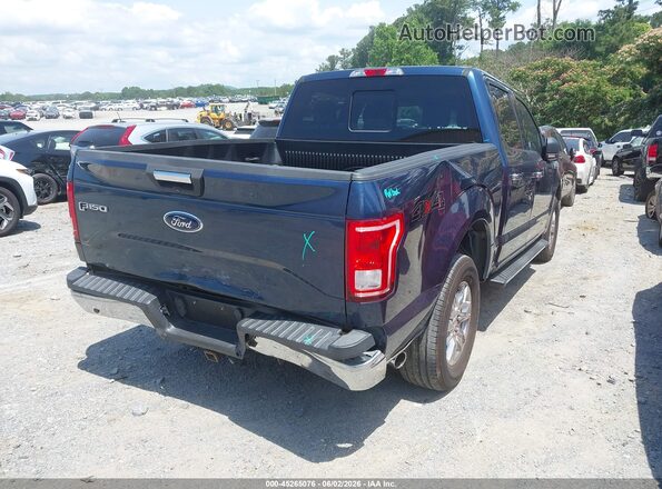 1FTEW1EPXHFB81066 2017 FORD F150 Blue Rear right