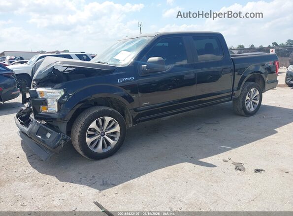 1FTEW1EPXHKC80607 2017 FORD F150 Black Przód lewy