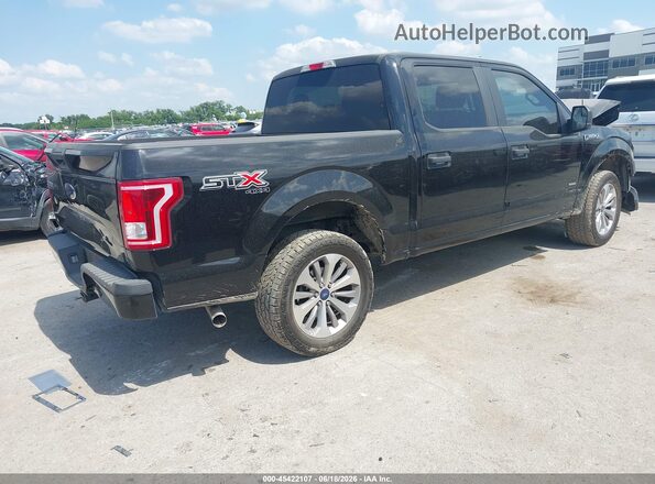 1FTEW1EPXHKC80607 2017 FORD F150 Black Tył prawy