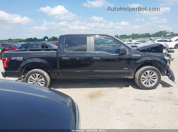 1FTEW1EPXHKC80607 2017 FORD F150 Black Widok wnętrza 360 stopni