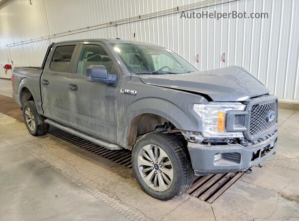 1FTEW1EPXJFE32772 2018 FORD F150 Gray Передня права чверть