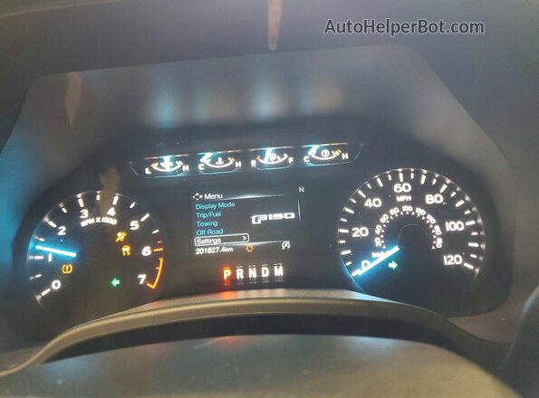 1FTEW1EPXJFE32772 2018 FORD F150 Gray Вид щитка приладів
