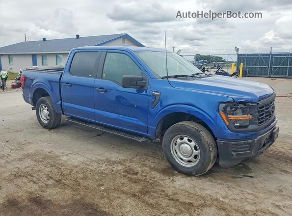 1FTEW1LP6RKD07046 2024 FORD F150 Синий Передняя правая четверть
