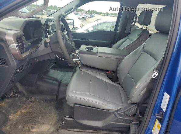 1FTEW1LP6RKD07046 2024 FORD F150 Синий Вид салона спереди