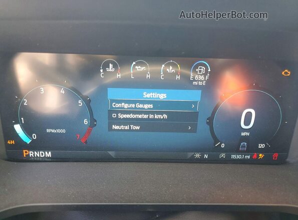 1FTEW1LP6RKF53675 2024 FORD F150 White Instrument cluster view
